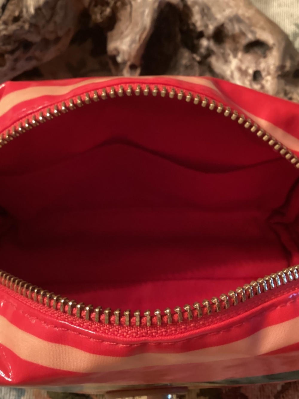 Tory Burch Striped Cosmetic Bag EUC - Picture 6 of 6